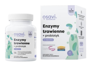 OSAVI Enzymy trawienne + probiotyk (60 kaps.)