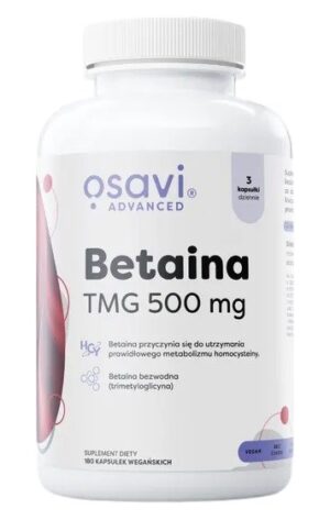 OSAVI Betaina, TMG 500 mg (180 kaps.)