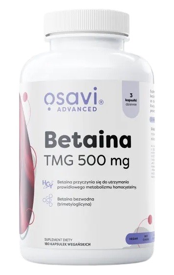 OSAVI Betaina, TMG 500 mg (180 kaps.)