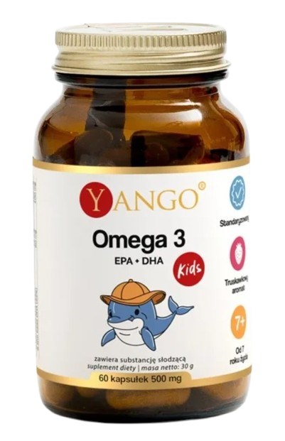 YANGO Omega 3 dla dzieci EPA + DHA (60 kaps.)