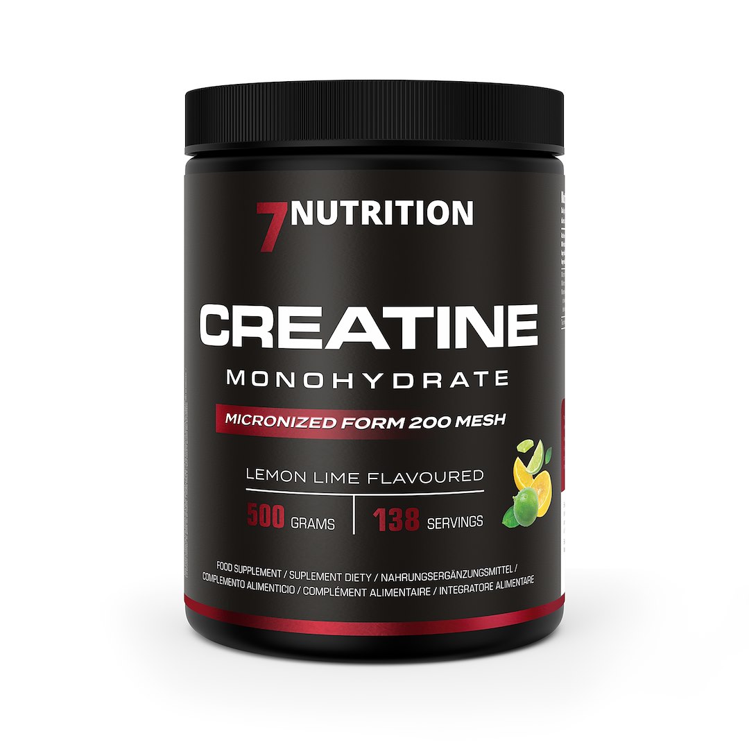 7NUTRITION Creatine Monohydrate Lemon Lime - Monohydrat Kreatyny - smak cytryna-limonka (500 g)