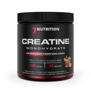 7NUTRITION Creatine Monohydrate Fruit Punch - Monohydrat Kreatyny - smak owocowy poncz (300 g)