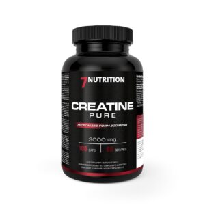 7NUTRITION Creatine Pure - Mikronizowany monohydrat kreatyny (180 kaps.)