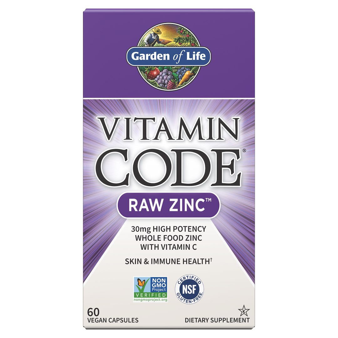 GARDEN OF LIFE Vitamin Code RAW Zinc - Cynk (60 kaps.)