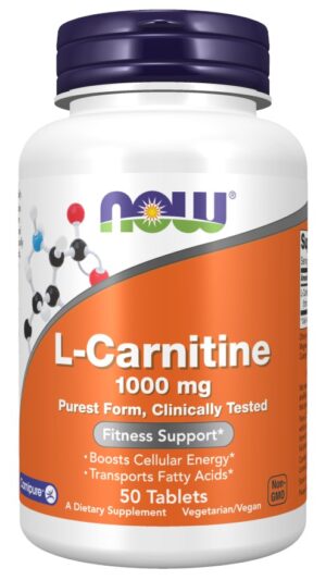 NOW FOODS L-Carnitine 1000 mg (50 tabl.)