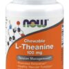 NOW FOODS Chewable L-Theanine 100 mg - L-Teanina 100 mg (90 tabl.)