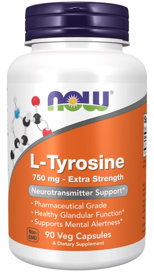 NOW FOODS L-Tyrosine 750 mg (90 kaps.)