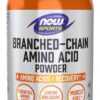 NOW FOODS Branched Chain Amino Acid Powder - BCAA Sport smak naturalny (340 g)