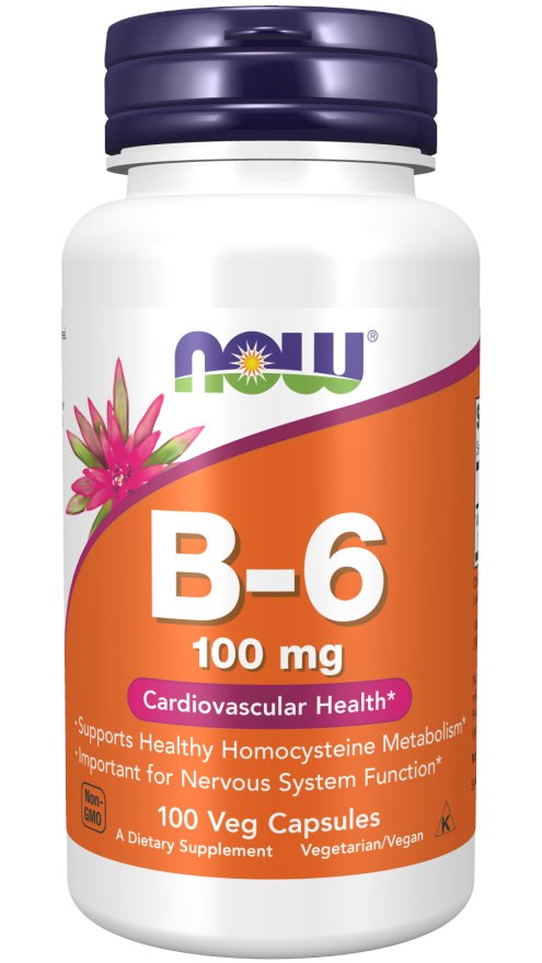 NOW FOODS Witamina B6 (100 kaps.)