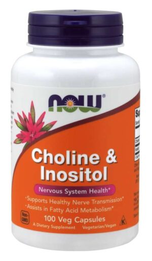 NOW FOODS Cholina i Inozytol (100 kaps.)