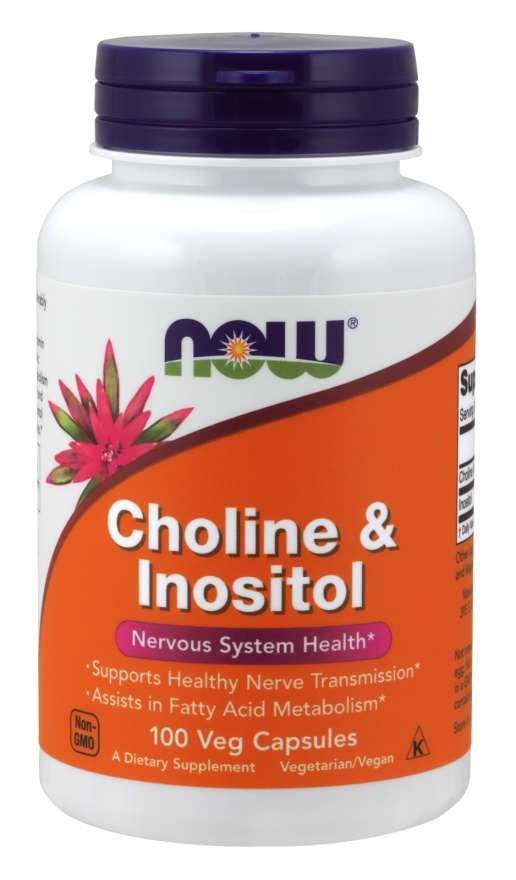 NOW FOODS Cholina i Inozytol (100 kaps.)