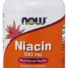 NOW FOODS Witamina B3 - Niacyna (Niacin) 500 mg (250 tabl.)