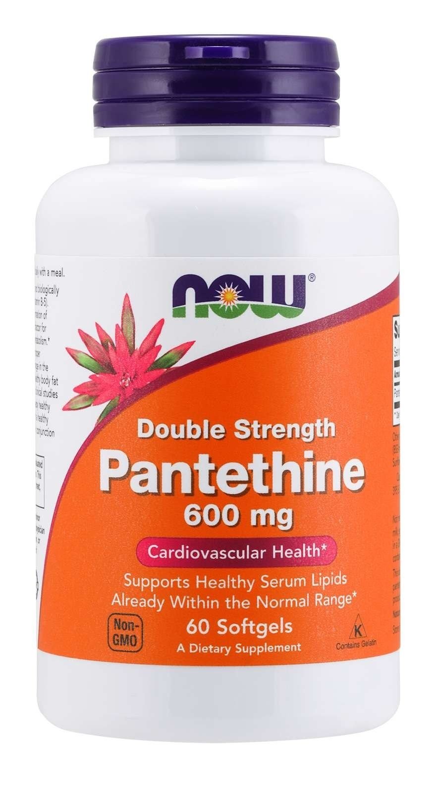 NOW FOODS Double Strength Pantethine 600 mg (60 kaps.)