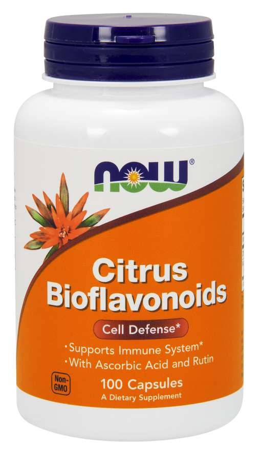 NOW FOODS Bioflawonoidy Cytrusowe + Witamina C + Rutyna (100 kaps.)
