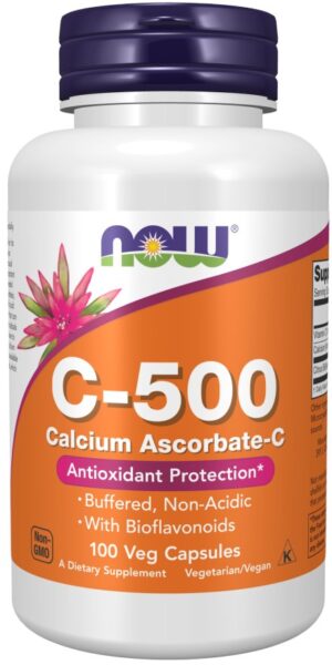 NOW FOODS Witamina C 500 mg Buforowana (250 kaps.)