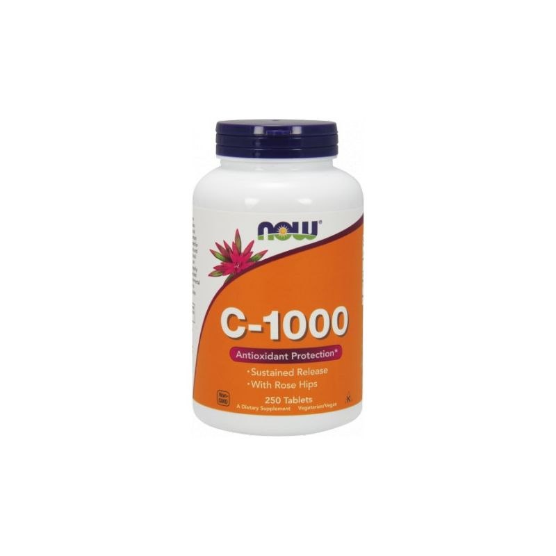 NOW FOODS Witamina C 1000 mg o przedłużonym uwalnianiu (250 tabl.)