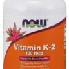 NOW FOODS Witamina K2 MK4 100 mcg (250 kaps.)