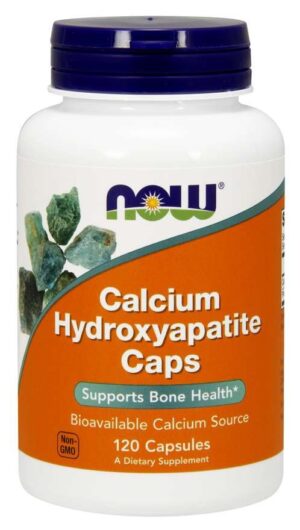 NOW FOODS Calcium Hydroxyapatite Caps - Hydroksyapatyt Wapnia (120 kaps.)