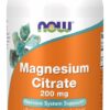 NOW FOODS Magnesium Citrate - Cytrynian Magnezu 200 mg (250 tabl.)