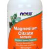 NOW FOODS Magnesium Citrate - Cytrynian Magnezu (180 kaps.)