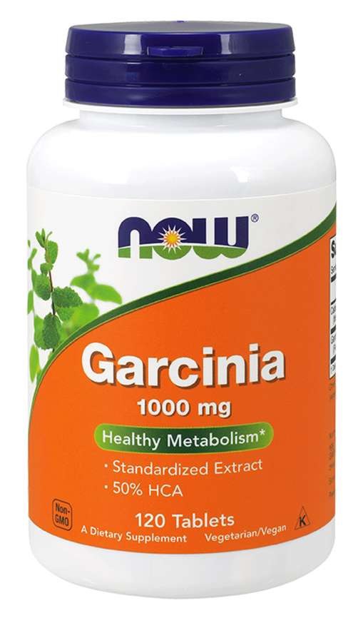 NOW FOODS Garcinia - Garcinia Cambogia 50% HCA 1000 mg (120 tabl.)