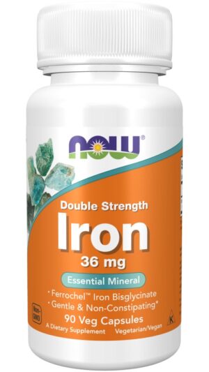 NOW FOODS Double Strength Iron (90 kaps.)