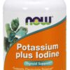 NOW FOODS Potassium Plus Iodine - Potas + Jod (180 tabl.)
