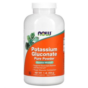 NOW FOODS Potassium Gluconate Powder - Glukonian Potasu (454 g)