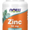 NOW FOODS Zinc - Cynk 50 mg - Glukonian Cynku (100 tabl.)