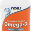 NOW FOODS Omega-3 Molecularly Distilled (500 kaps.)