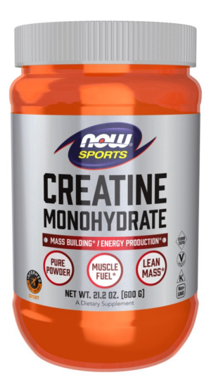 NOW FOODS Creatine Monohydrate Powder - Monohydrat Kreatyny Proszek (600 g)