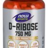 NOW FOODS D-Ribose - D-Ryboza 750 mg (120 kaps.)