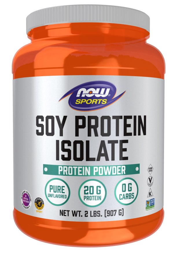 NOW FOODS Soy Protein Unflavored - Izolat Białka Sojowego (smak naturalny) (907 g)