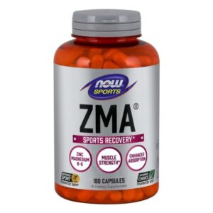 NOW FOODS ZMA - Cynk, Magnez i Witamina B6 (180 kaps.)