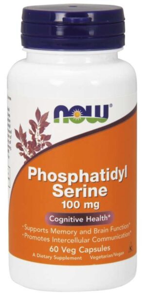 NOW FOODS Phosphatidyl Serine - Fosfatydyloseryna 100 mg (60 kaps.)