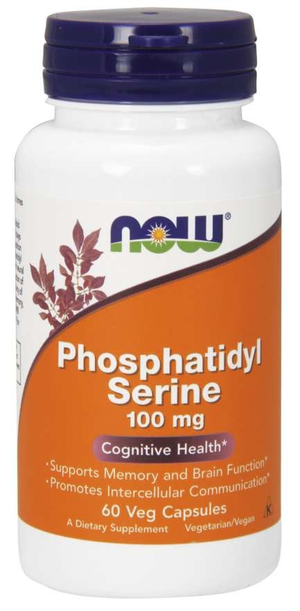 NOW FOODS Phosphatidyl Serine - Fosfatydyloseryna 100 mg (60 kaps.)