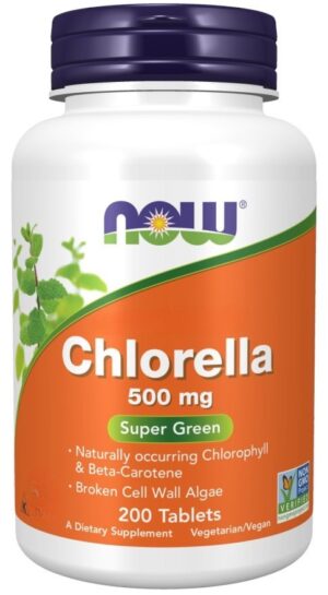 NOW FOODS Chlorella 500 mg (200 tabl.)