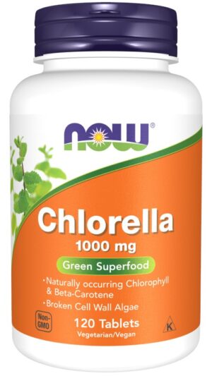 NOW FOODS Chlorella 1000 mg (120 tabl.)