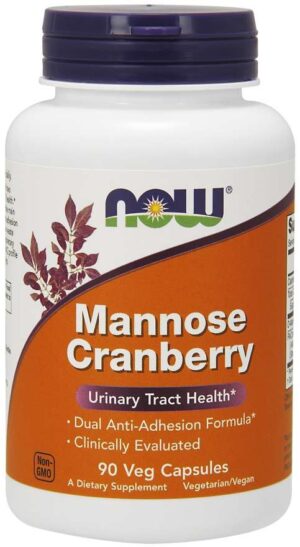 NOW FOODS Mannose Cranberry - D-mannoza z Żurawiną (90 kaps.)
