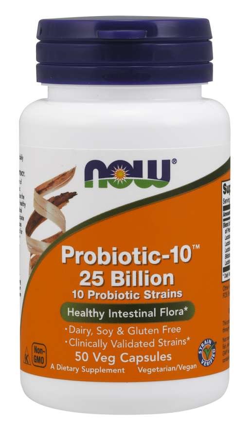 NOW FOODS Probiotic-10 - 25 Bilion (50 kaps.)