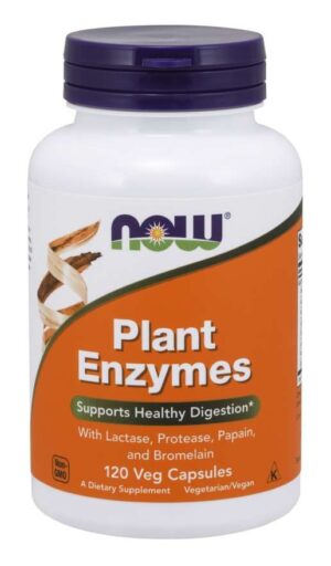 NOW FOODS Plant Enzymes - Enzymy roślinne (120 kaps.)