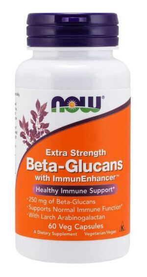 NOW FOODS Beta-Glucans with ImmunEnhancer (60 kaps.)