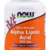 NOW FOODS ALA - Kwas Alfa Liponowy 600 mg + Ekstrakt z Winogron + Bioperyna (120 kaps.)