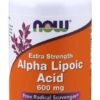 NOW FOODS ALA - Kwas Alfa Liponowy 600 mg + Ekstrakt z Winogron + Bioperyna (60 kaps.)