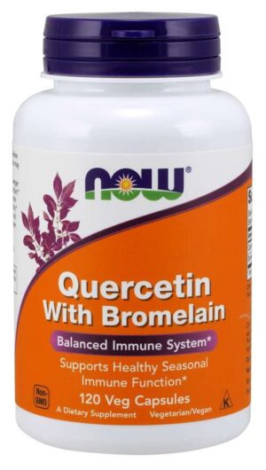 NOW FOODS Kwercetyna i Bromelaina (120 kaps.)