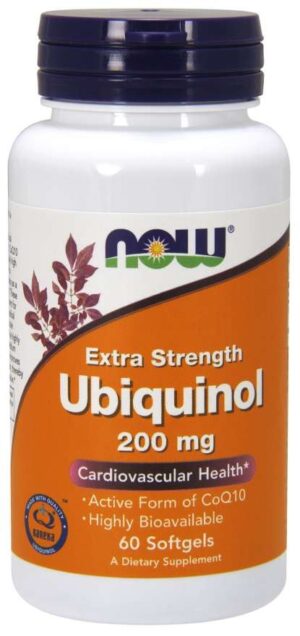 NOW FOODS Ubichinol - Koenzym Q10 200 mg (60 kaps.)