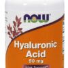 NOW FOODS Hyauluronic Acid with MSM - Kwas Hialuronowy 50 mg + MSM 450 mg (60 kaps.)