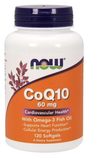 NOW FOODS Koenzym Q10 i Omega-3 (120 kaps.)