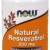 NOW FOODS Natural Resveratrol 200 mg (60 kaps.)