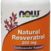 NOW FOODS Natural Resveratrol 200 mg (120 kaps.)